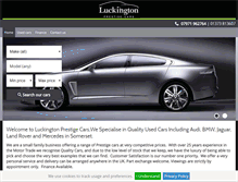 Tablet Screenshot of luckingtonprestigecars.co.uk